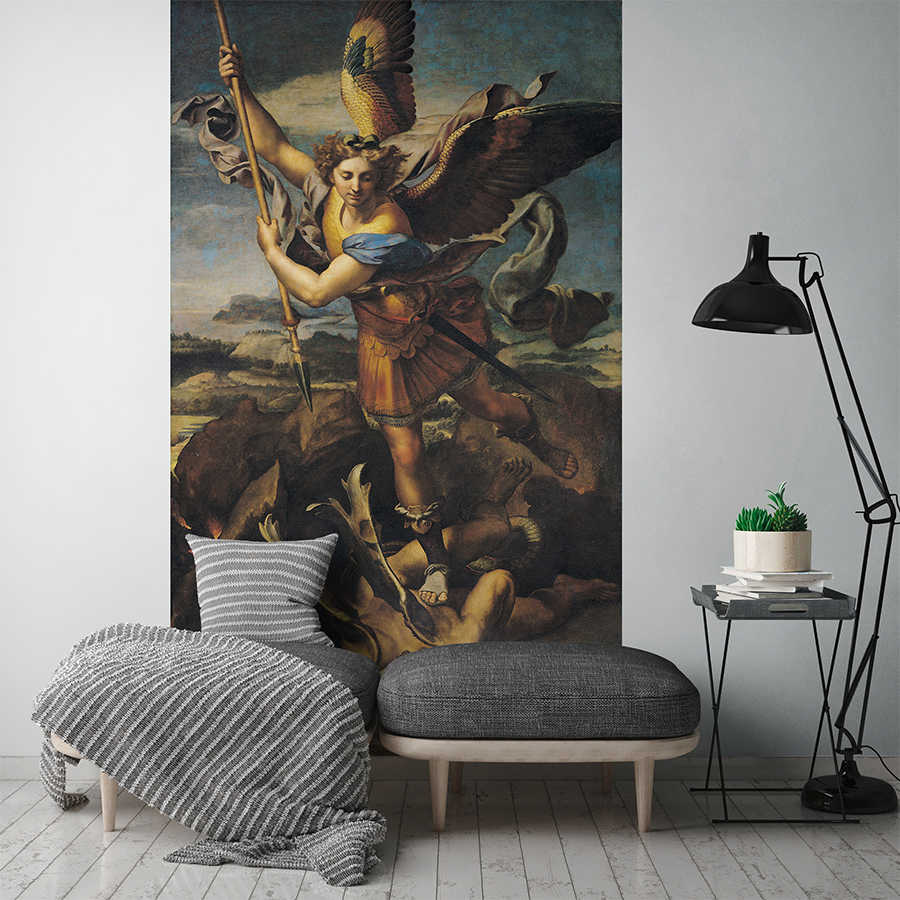         Fototapete "Der heilige Michael tötet den Dämon" von Raphael
    
