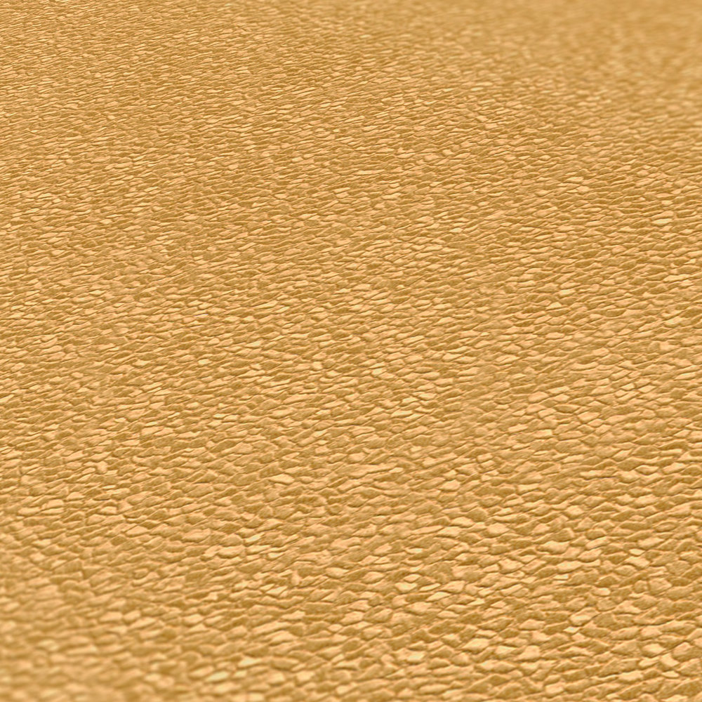             Goldene Tapete Vlies mit Nugget Strukturmuster
        