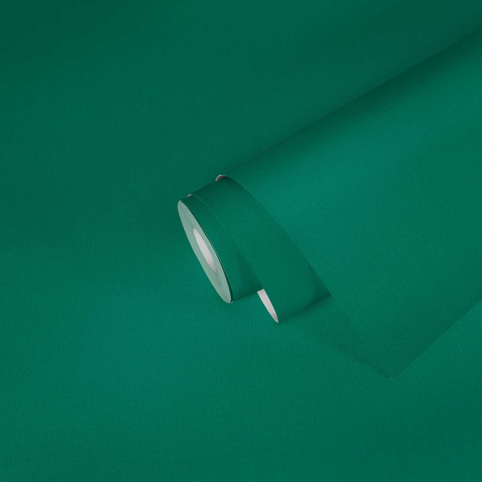             Tapete Grün mit Textilstruktur mattes Uni Signalgrün
        