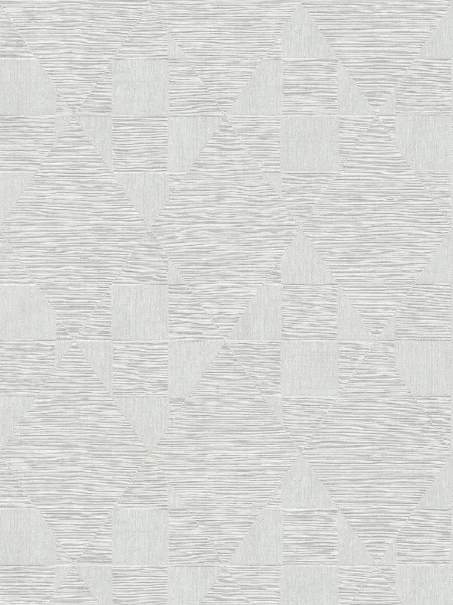 Retro Tapete mit Metallic Strukturdesign – Grau, Weiß
