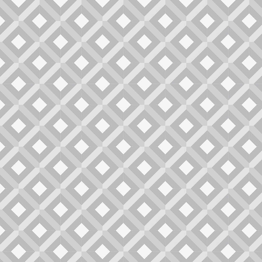 Design Fototapete Kästchen Motiv mit kleinen Quadraten grau auf Strukturvlies
