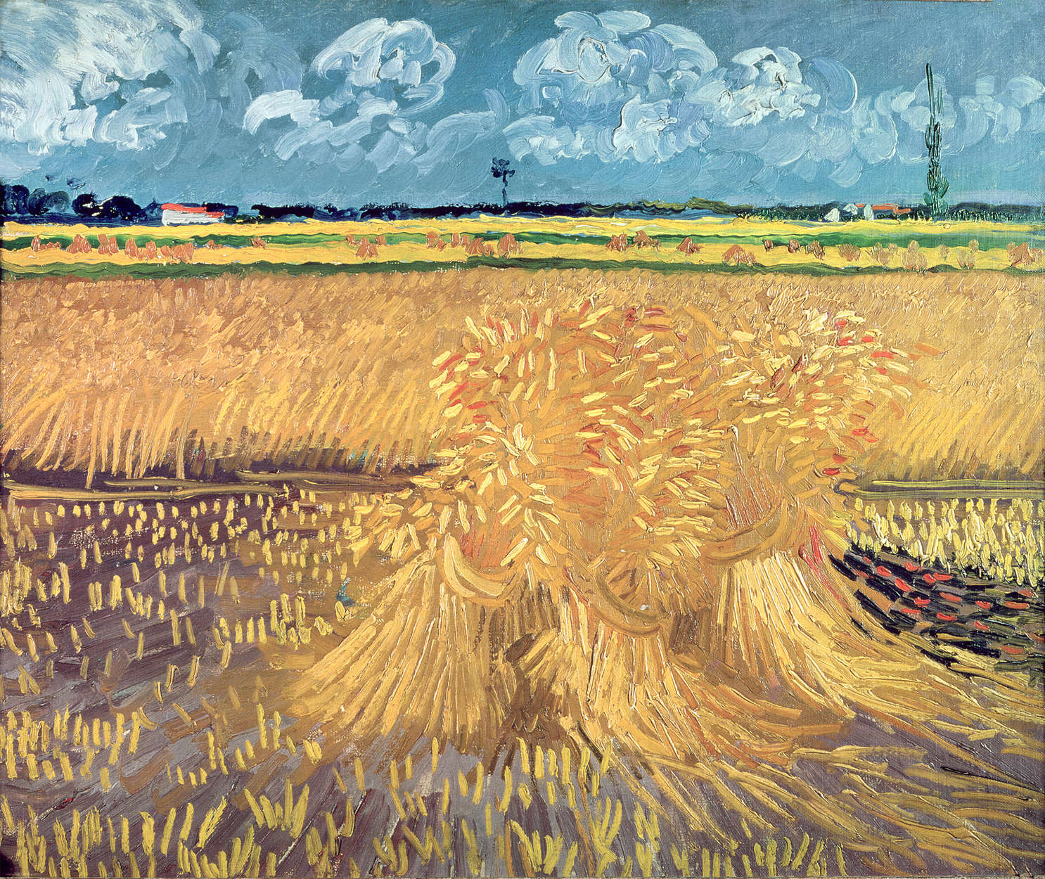             Fototapete "Krähen über Weizenfeld" von Vincent van Gogh
        