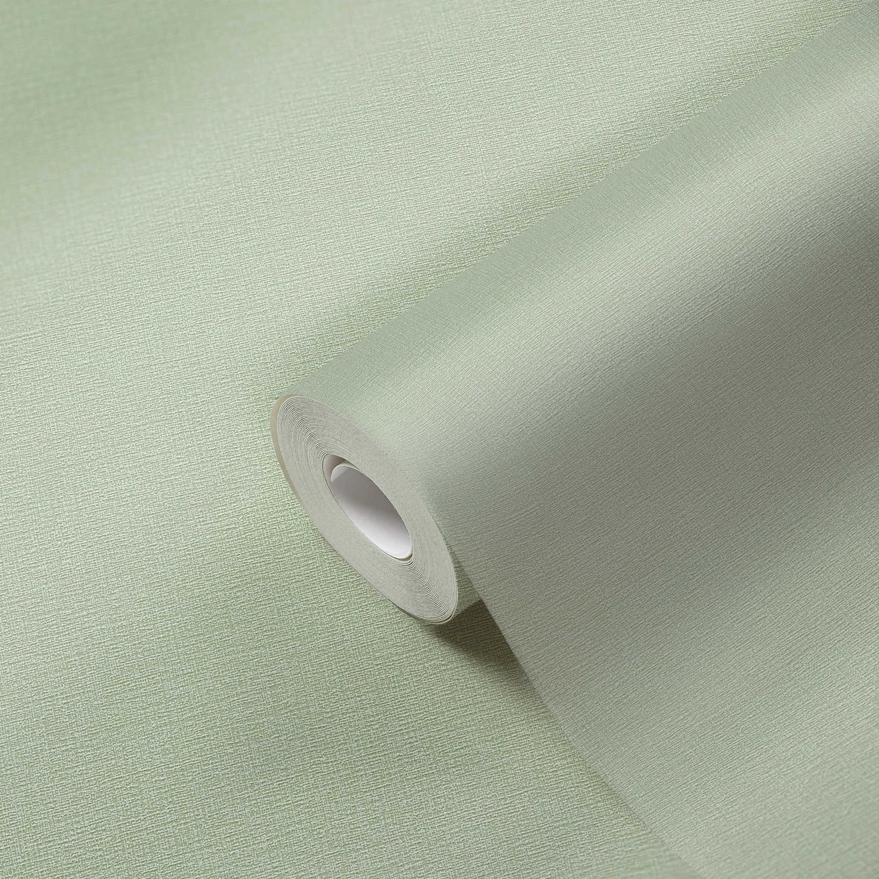             Tapete natürlicher Stil, Uni mit Strukturmuster – Grün, Weiß
        