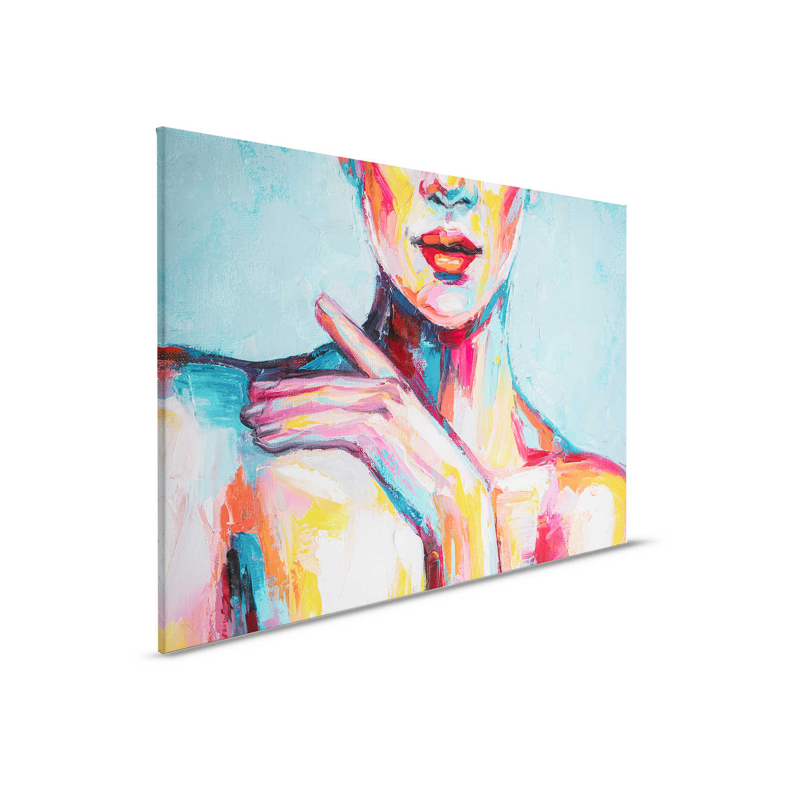         Leinwandbild Acryl Zeichnung einer Frau – 0,90 m x 0,60 m
    