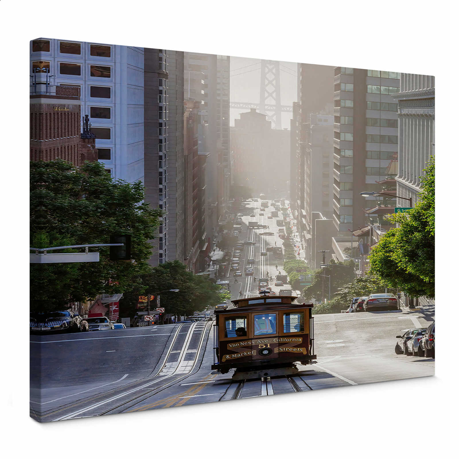        Leinwandbild San Francisco Seilbahn, Foto von Colombo – 0,70 m x 0,50 m
    