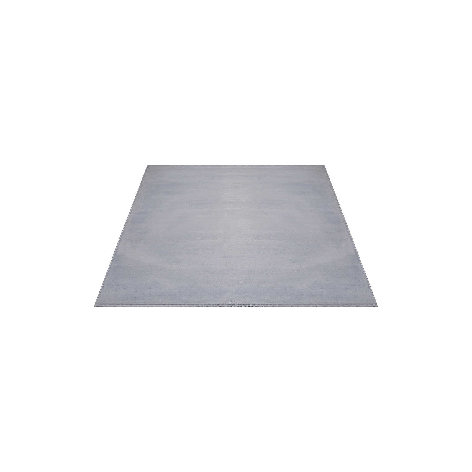 Angenehmer Hochflor Teppich in sanften Grau – 200 x 140 cm
