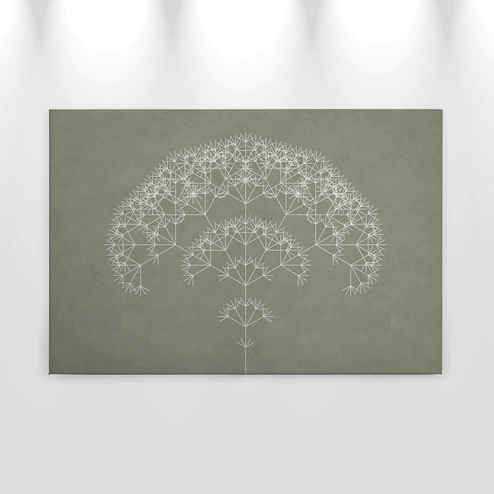             Leinwandbild Pusteblumen Baum | grün, weiß – 0,90 m x 0,60 m
        