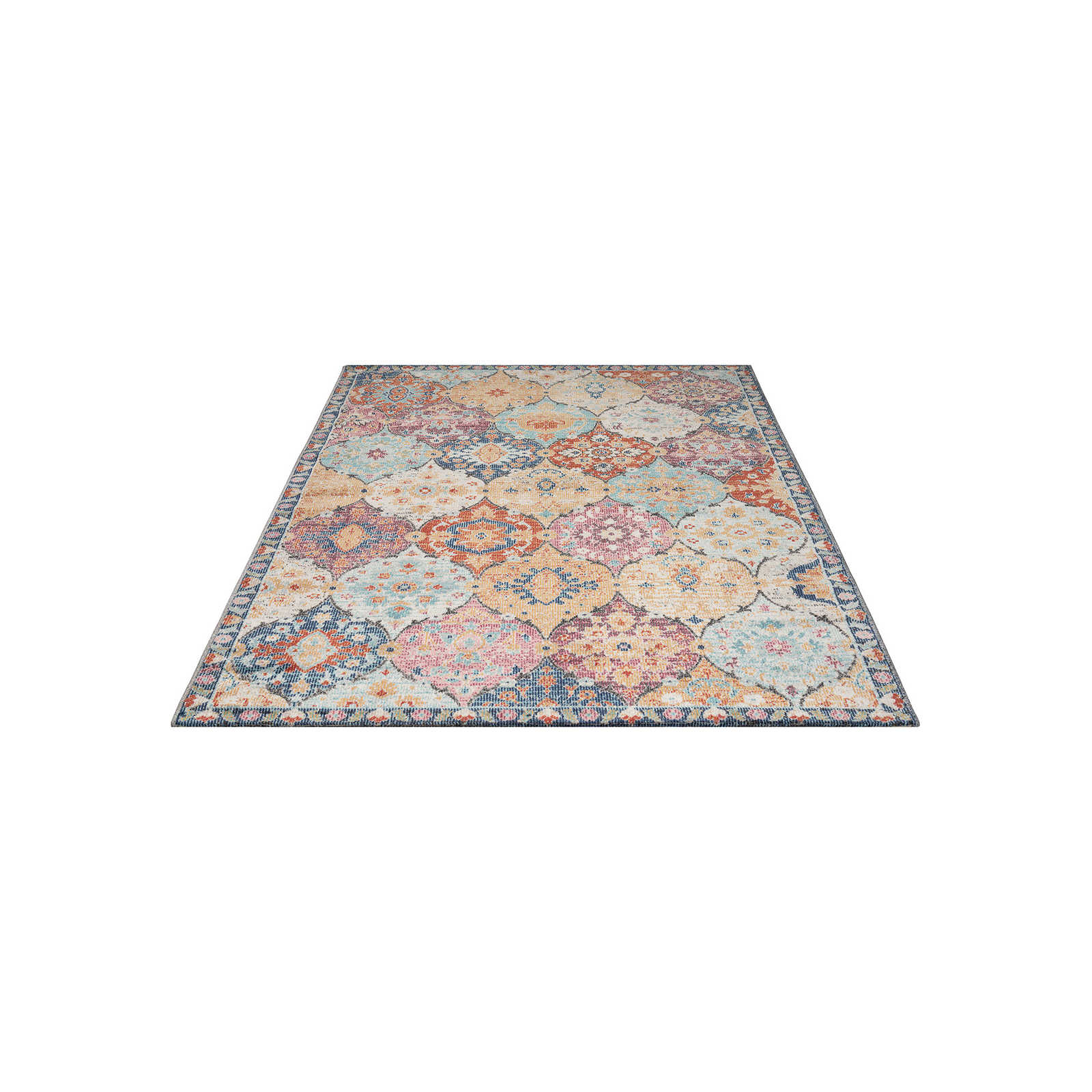Bunter Outdoor Teppich aus Flachgewebe – 230 x 160 cm
