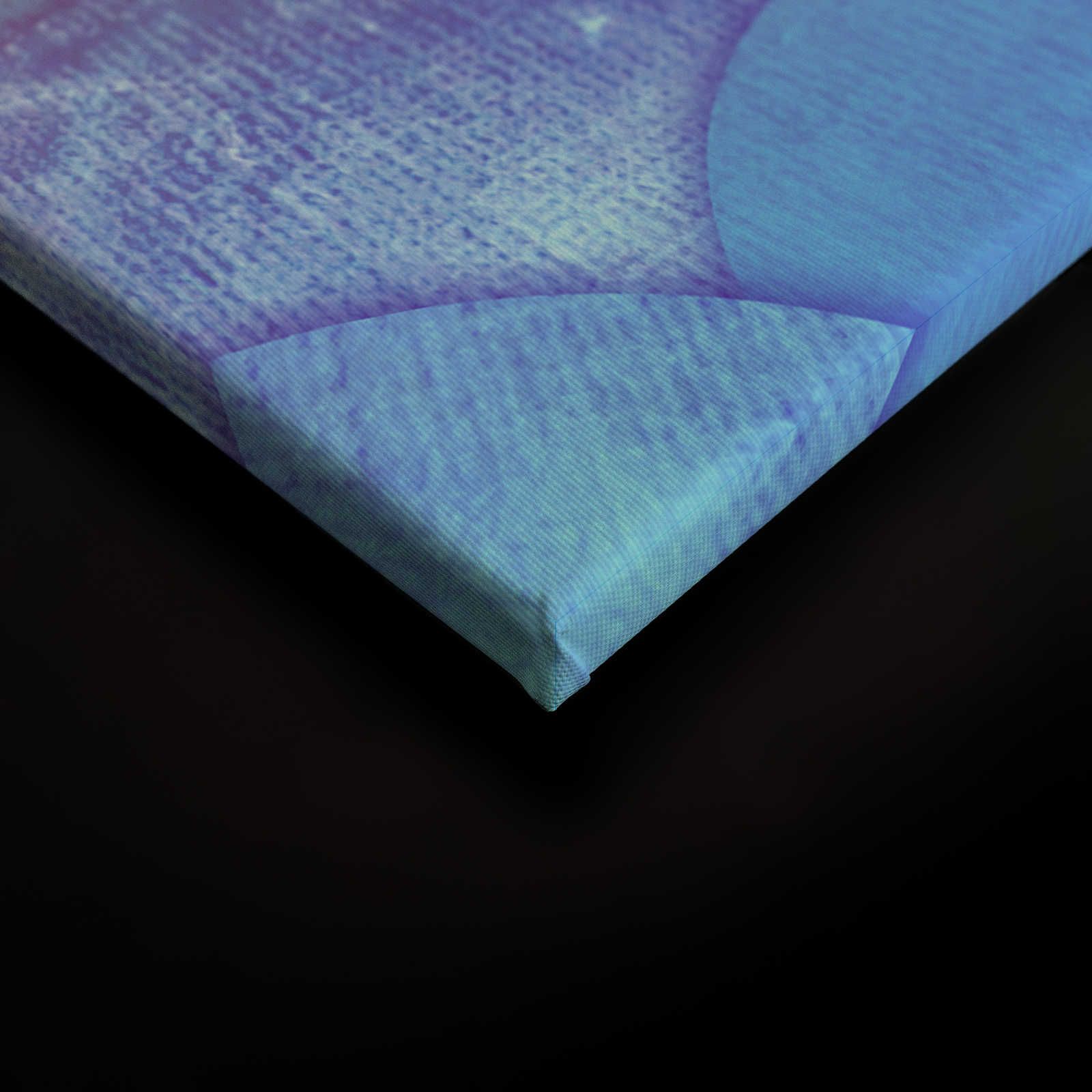             Leinwand mit Muster in Fischschuppen-Optik – 90 cm x 60 cm
        