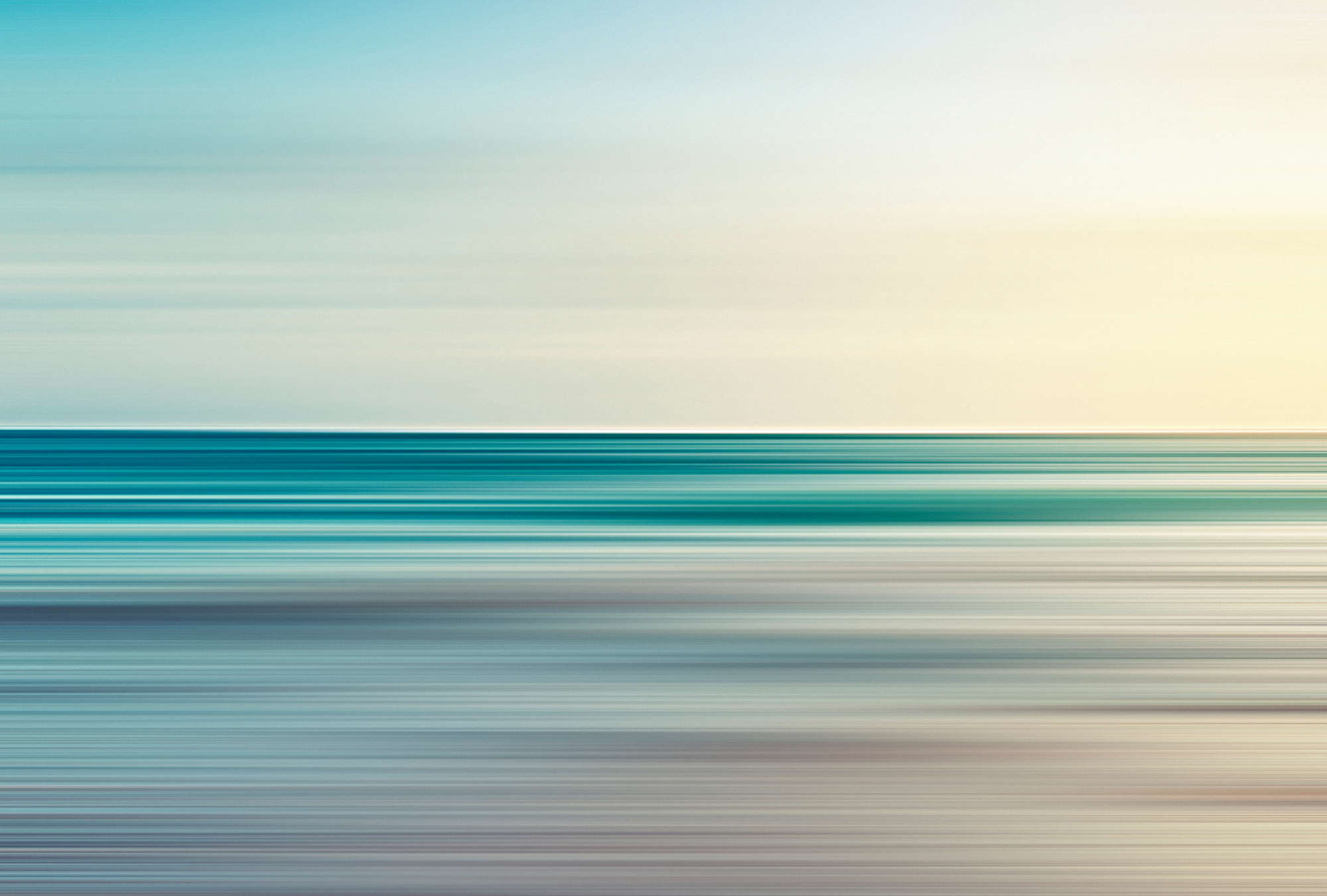             Horizon 1 – Fototapete abstrakte Landschaft in Blau
        