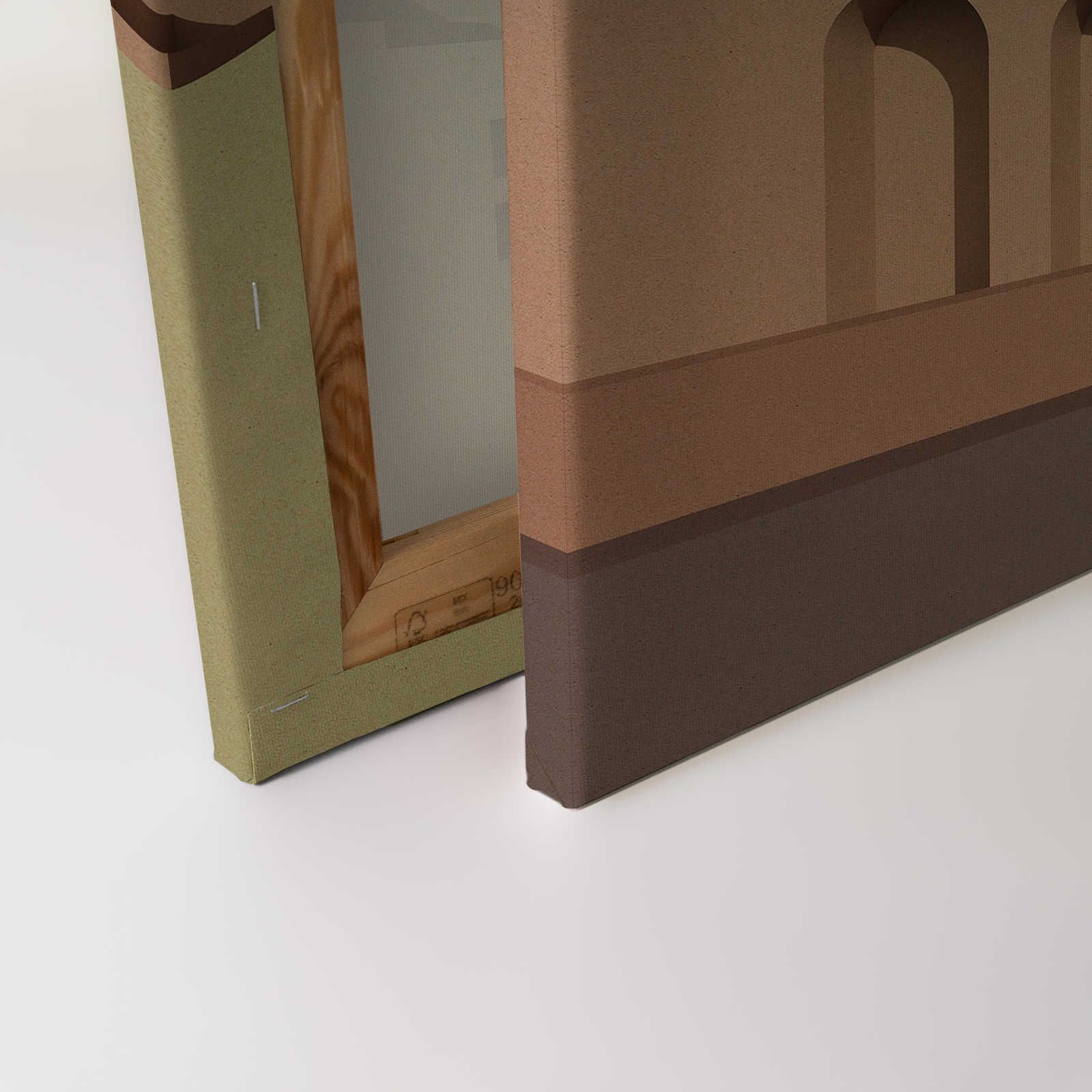             Tanger 2 - Leinwandbild Architektur Dessert Design abstrakt – 0,90 m x 0,60 m
        