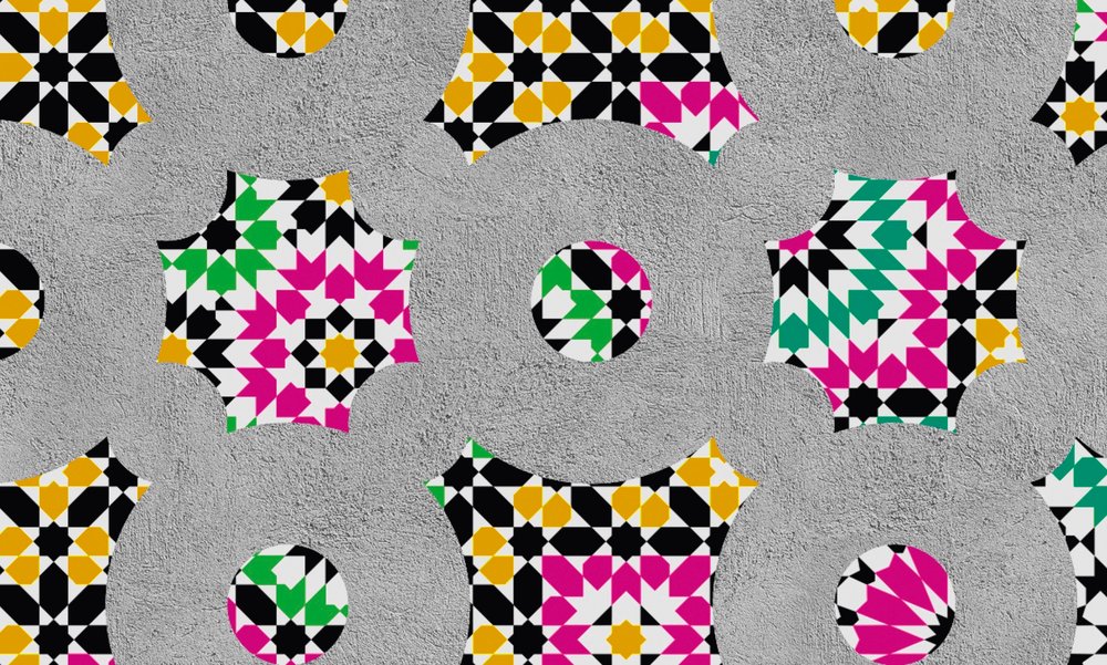             Muster Fototapete buntes Kaleidoskop – Walls by Patel
        