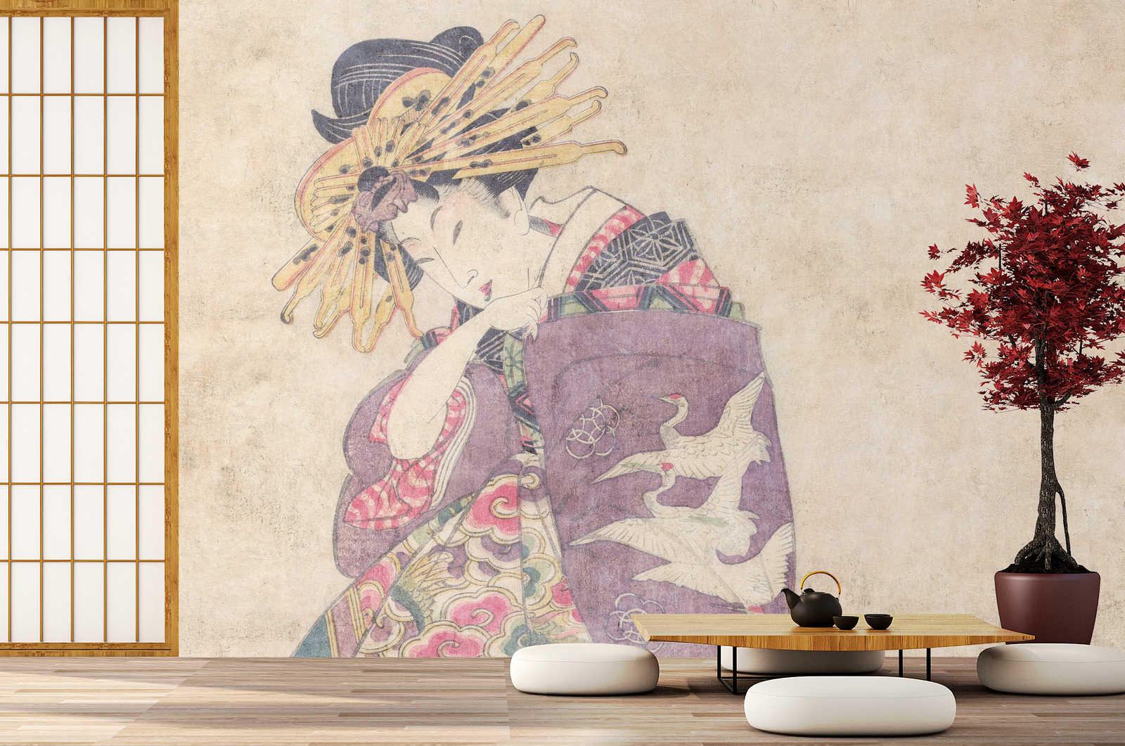             Osaka 1 – Kunstdruck Fototapete Asian Dekor im Vintage Stil
        