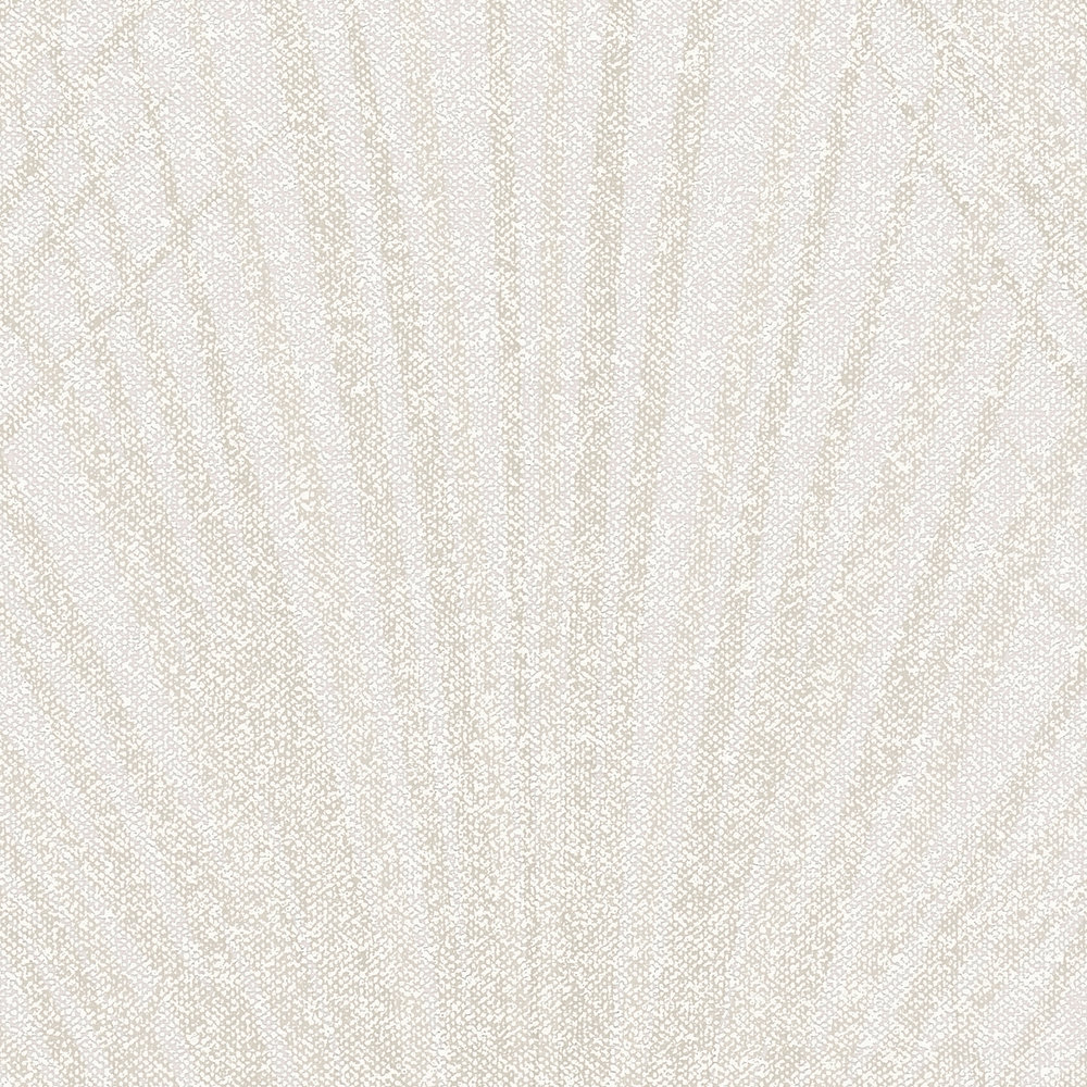             Farnblatt Mustertapete abstraktes Design – Creme, Beige
        