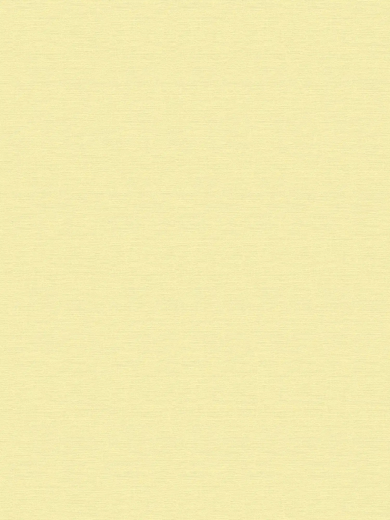 Pastell Tapete Gelb unifarben mit Textilstruktur
