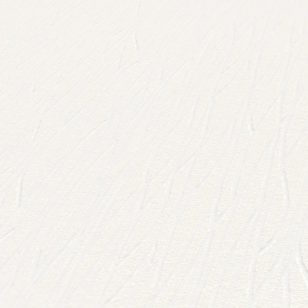             Vliestapete mit Strichmuster überstreichbar – Weiß
        