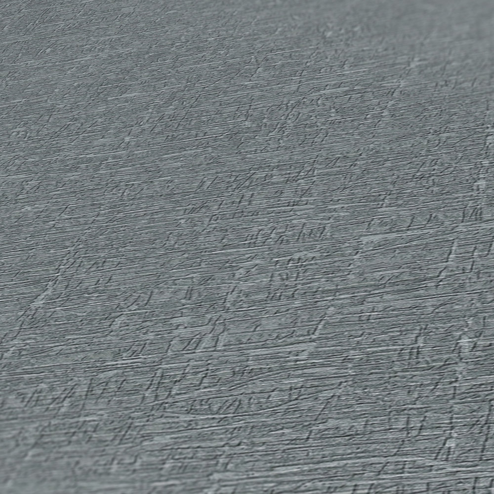             Vliestapete in Textiloptik mit leichter Struktur – Grau
        