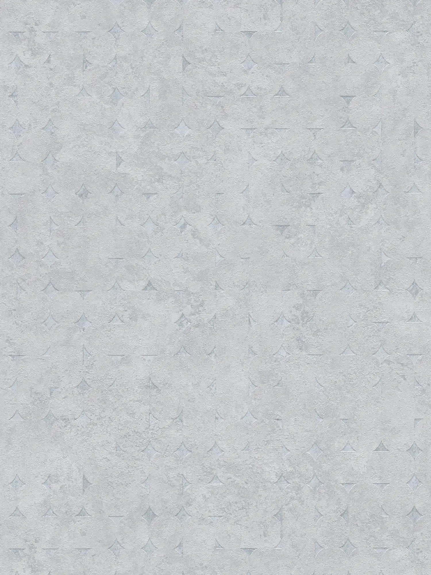 Vliestapete mit geometrischen Formen und glänzenden Akzenten – Hellgrau, Silber
