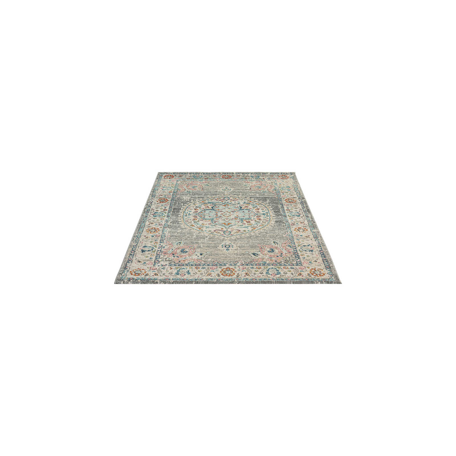 Grauer Outdoor Teppich aus Flachgewebe – 170 x 120 cm
