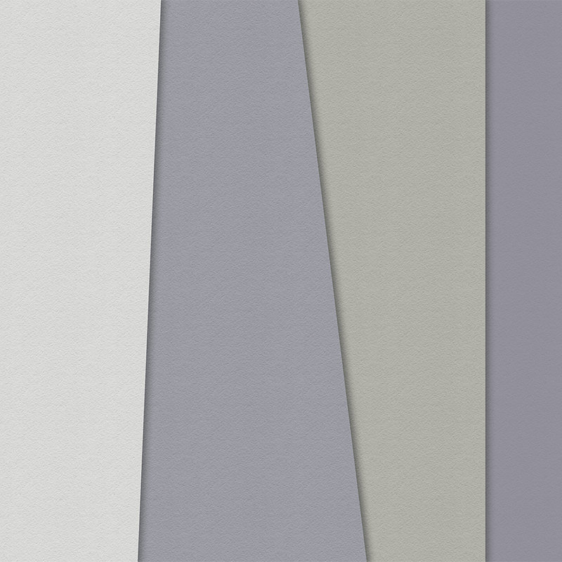 Layered paper 2 - Grafik Fototapete, Büttenpapier Struktur minimalistisches Design – Creme, Grün | Perlmutt Glattvlies
