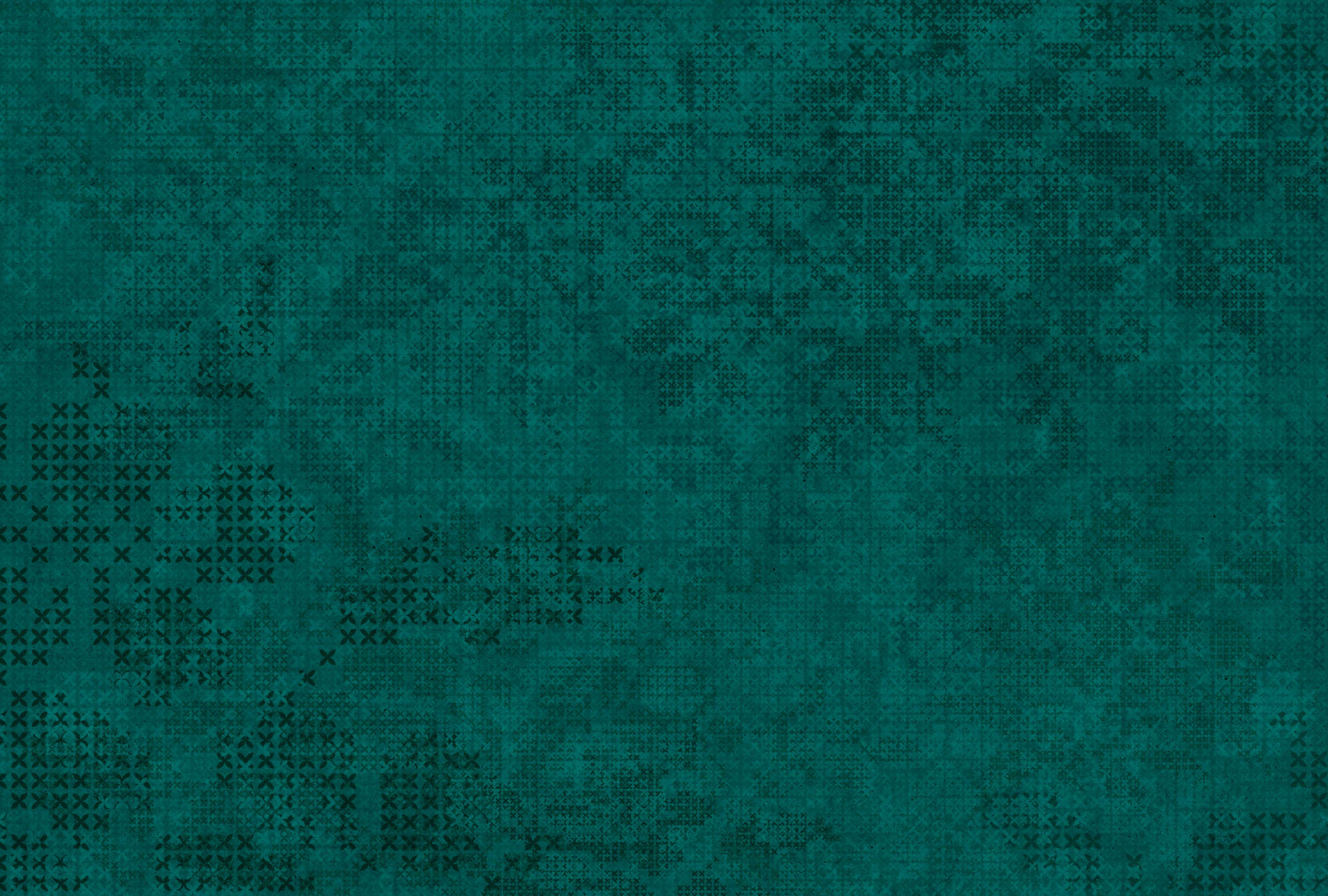             Fototapete Kreuz Muster im Pixel-Stil – Grün, Schwarz
        