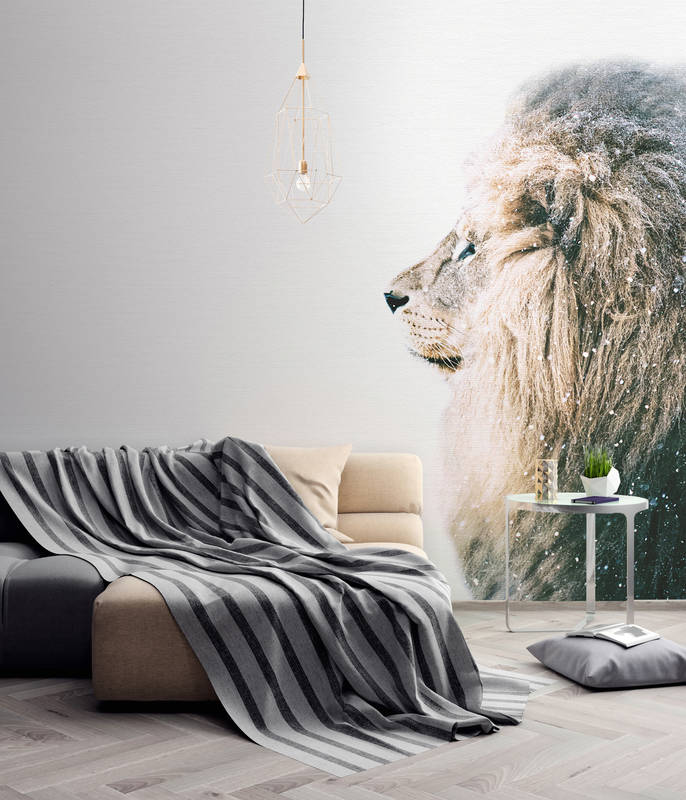             Tierische Fototapete majestätischer Löwe im XXL Design
        