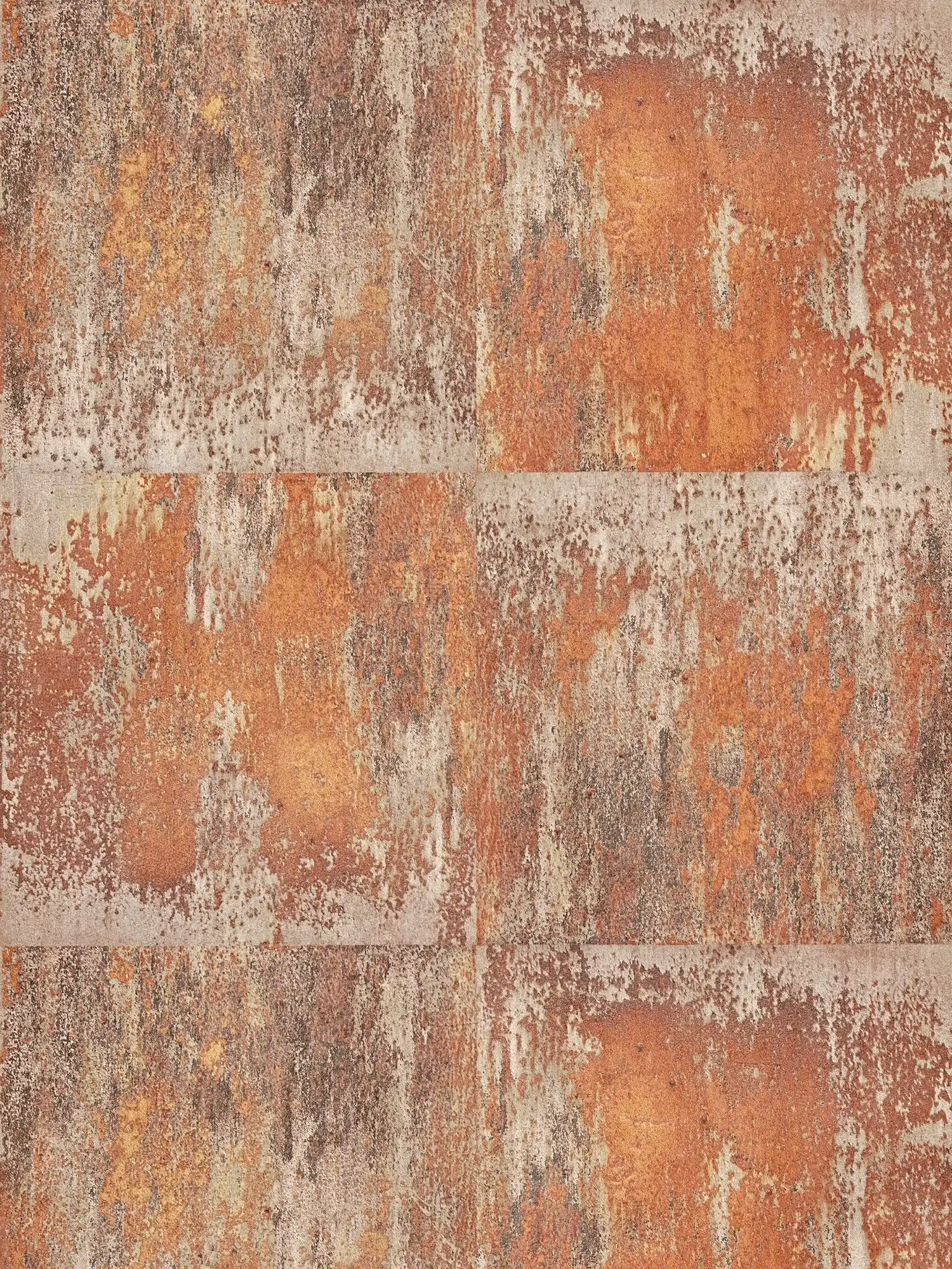         Vliestapete Patina-Design mit Rost und Kupfereffekten – Orange, Braun, Kupfer
    