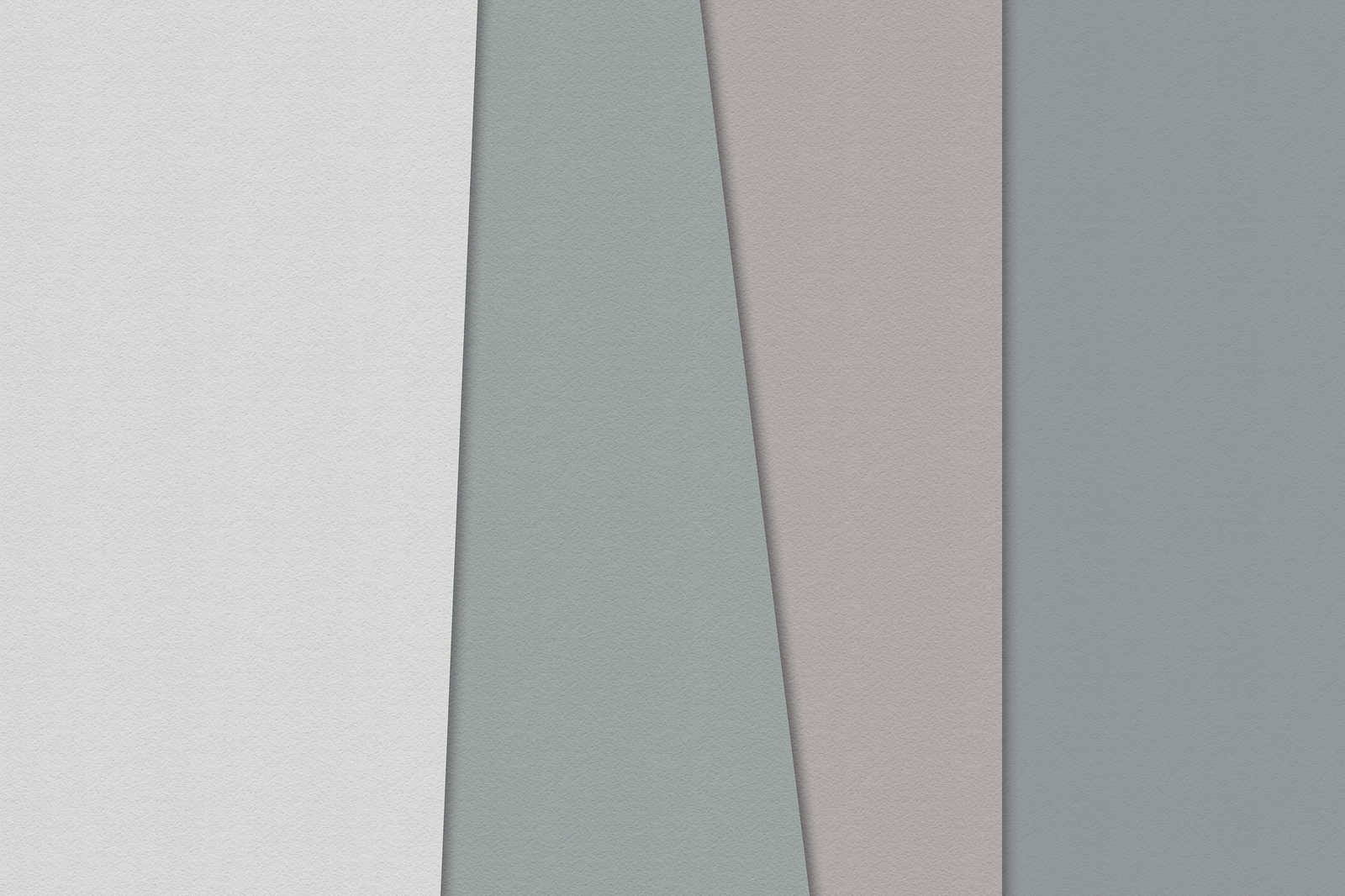             Layered paper 1 - Grafisches Leinwandbild mit Farbflächen in Büttenpapier Struktur – 1,20 m x 0,80 m
        