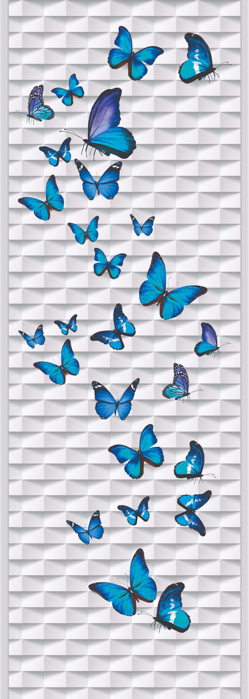             Moderne Fototapete Schmetterlings Zeichnungen auf Matt Glattvlies
        