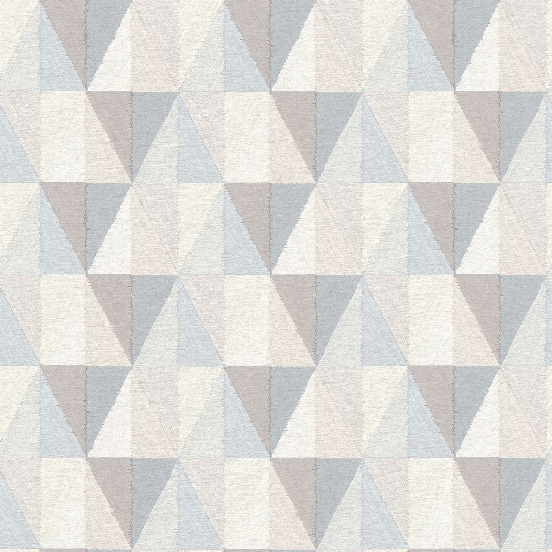         Tapete geometrisches Muster & Farbe-Facetten – Blau, Grau
    