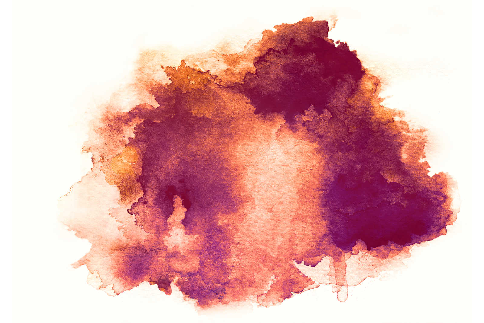             Leinwandbild Aquarell Fleck Rot mit Farbverlauf – 1,20 m x 0,80 m
        