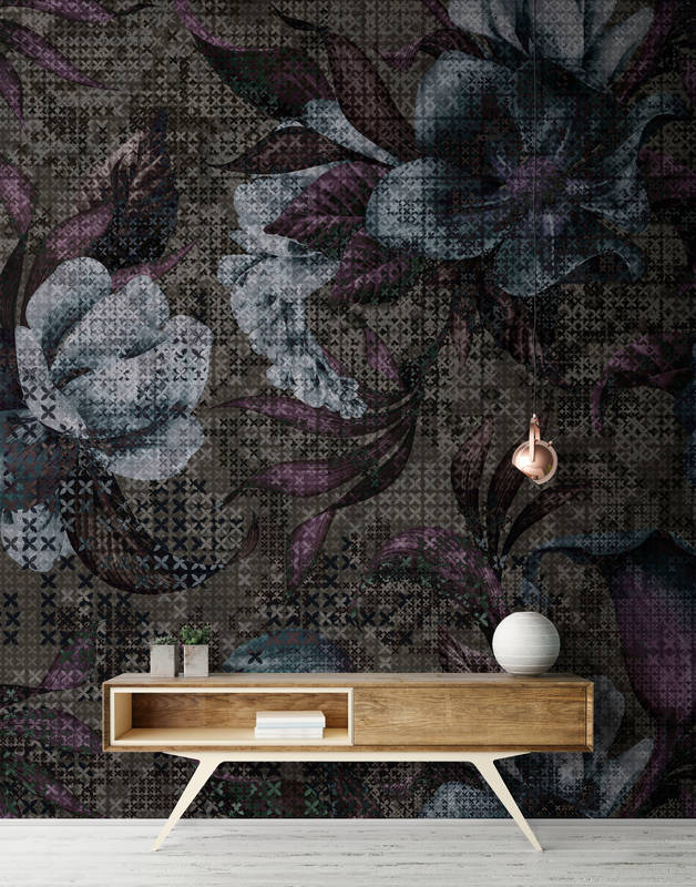             Blumen Fototapete Pixel Design – Walls by Patel
        