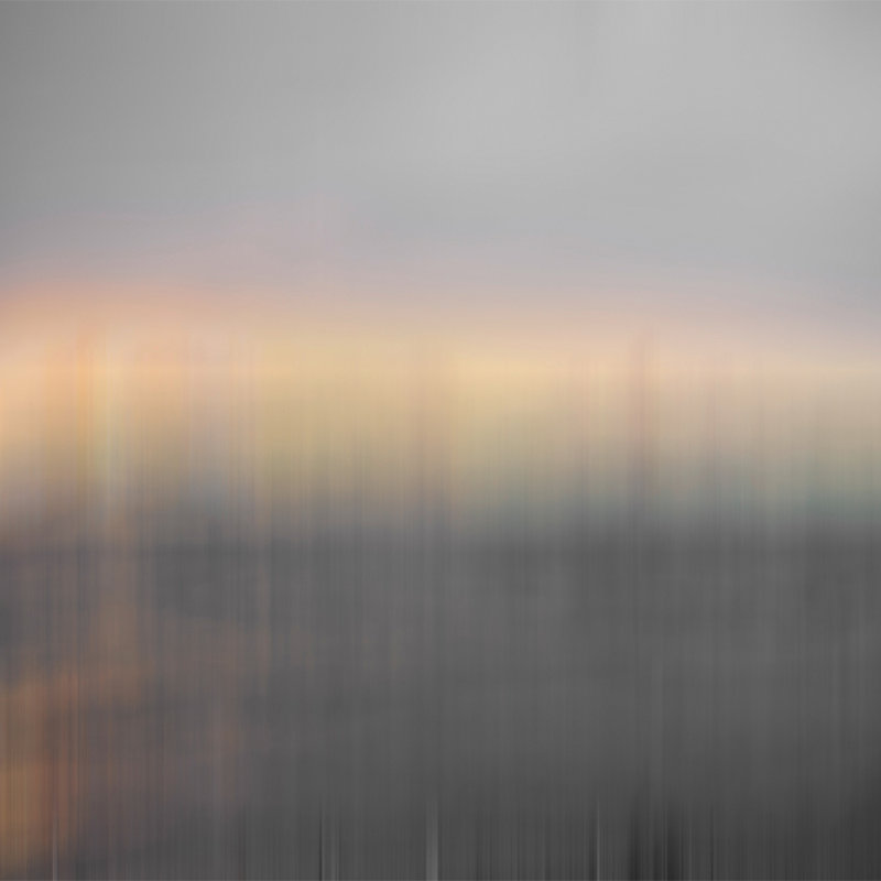         Fototapete abstrakter Meerblick, Landschaftsmotiv – Orange, Grau, Gelb
    
