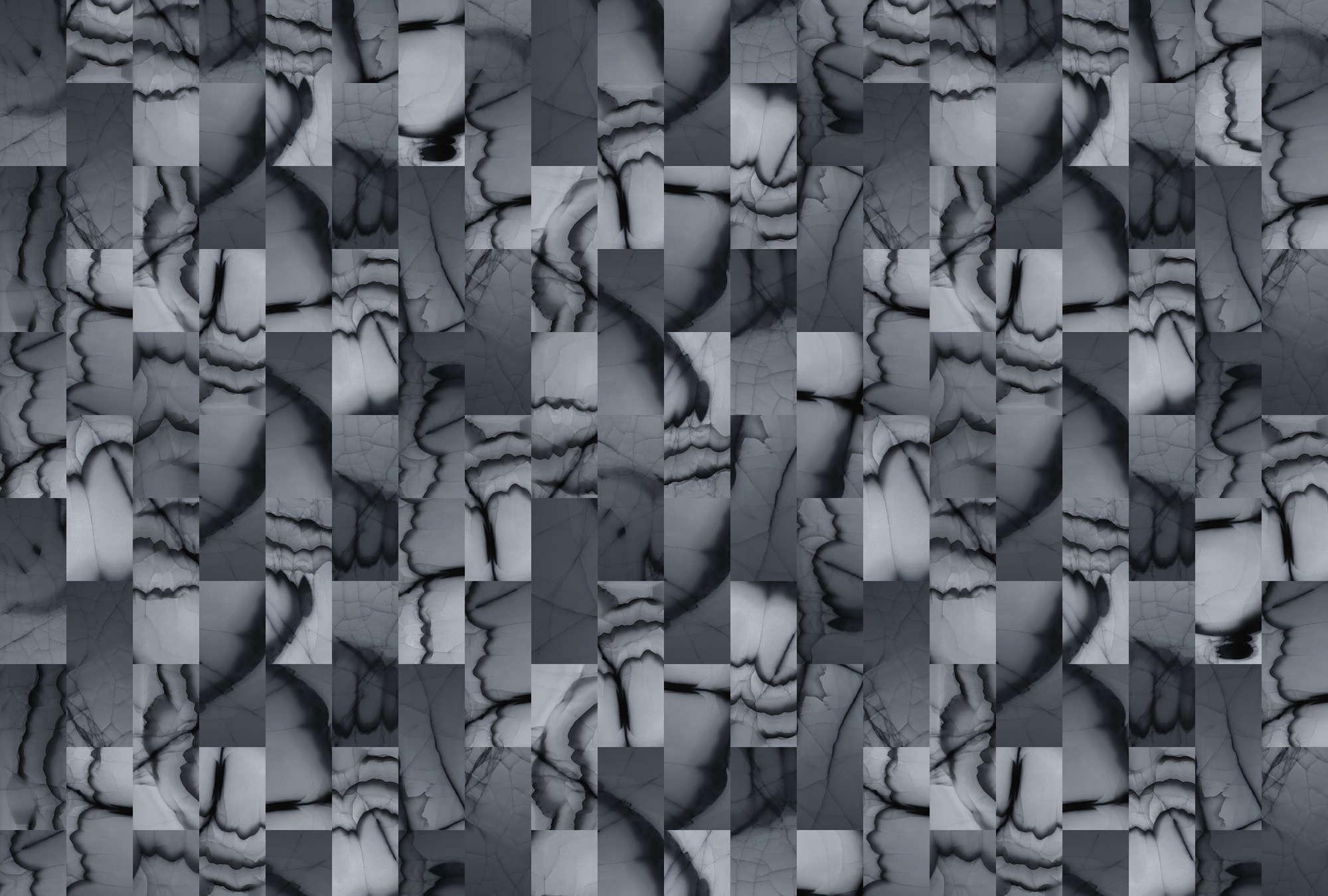             Cut stone 2 - Fototapete mit Steinoptik abstrakt – Blau, Grau | Mattes Glattvlies
        
