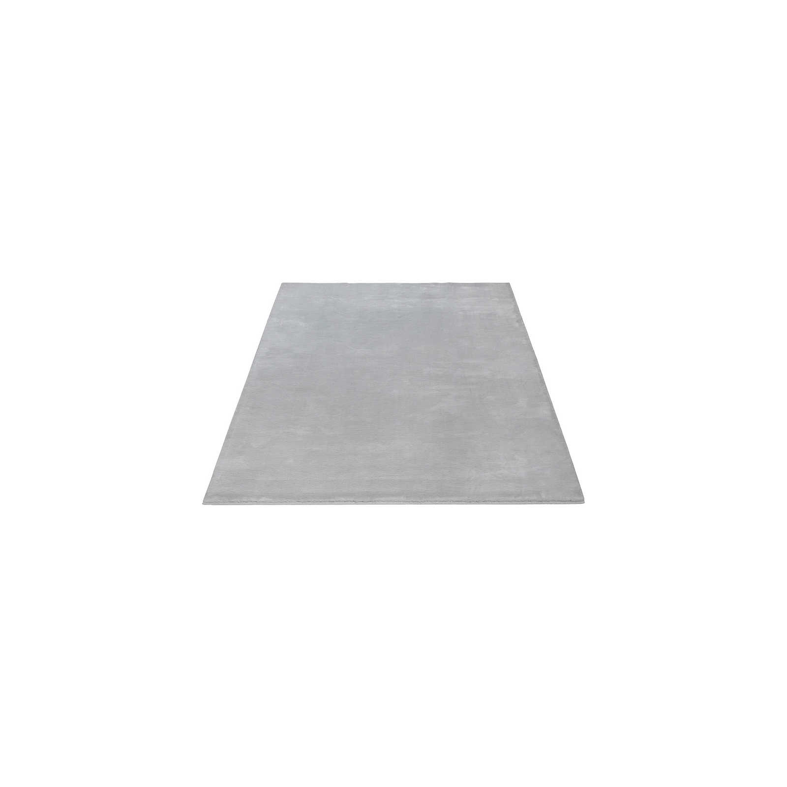 Kuscheliger Hochflor Teppich in sanften Grau – 150 x 80 cm
