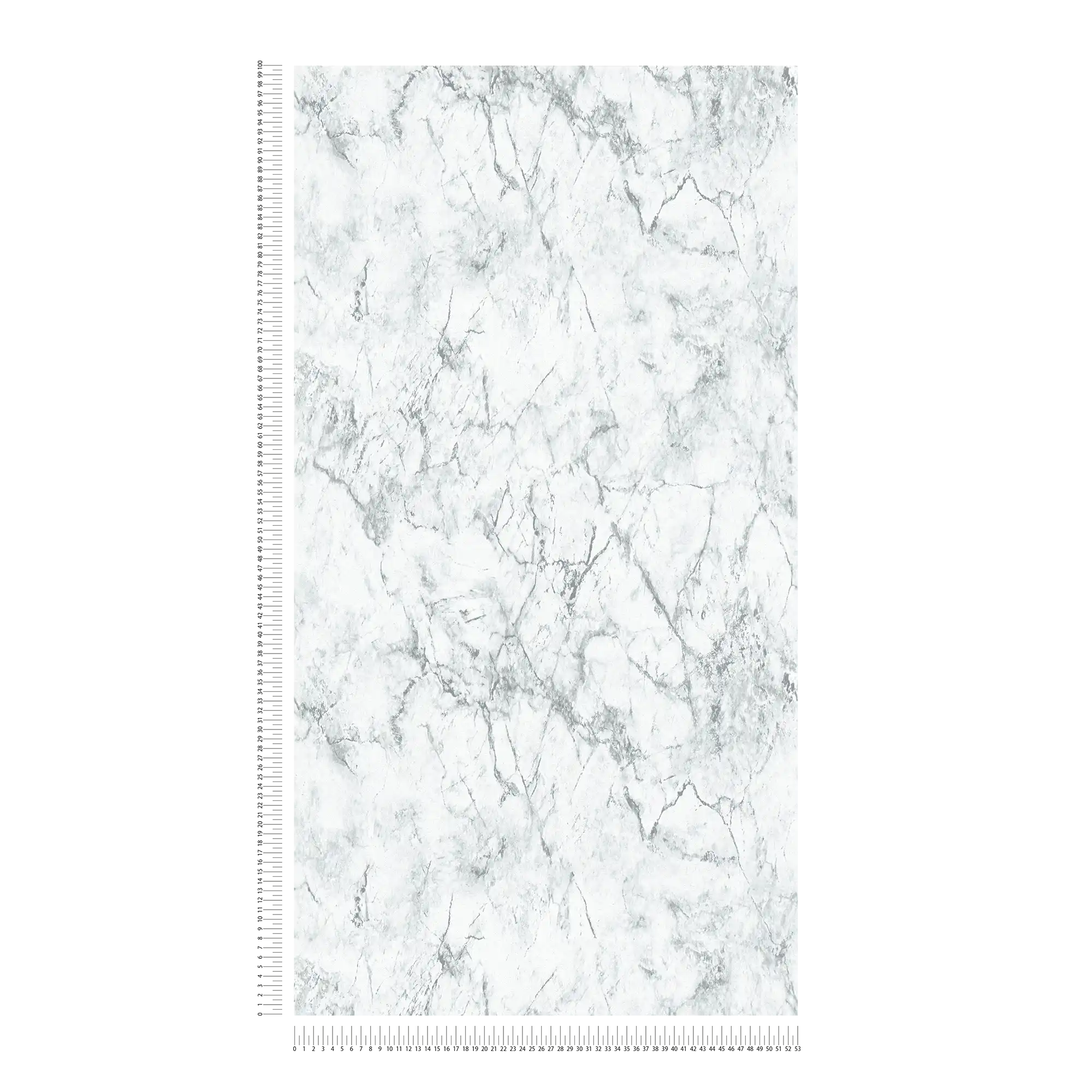             Vliestapete mit feiner Marmoroptik – Weiß, Grau
        