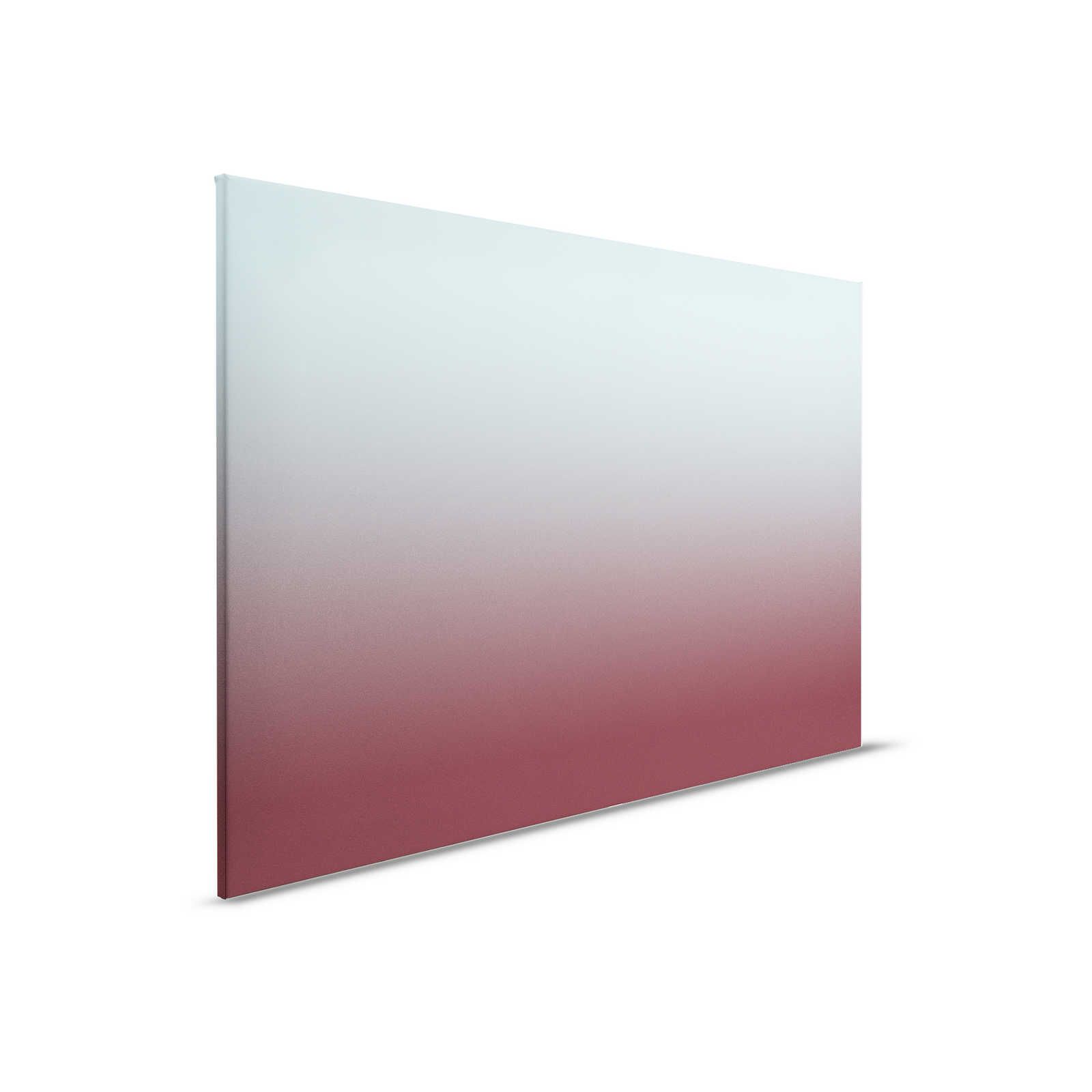         Colour Studio 3 - Ombre Leinwandbild Hellblau & Weinrot mit Farbverlauf – 0,90 m x 0,60 m
    