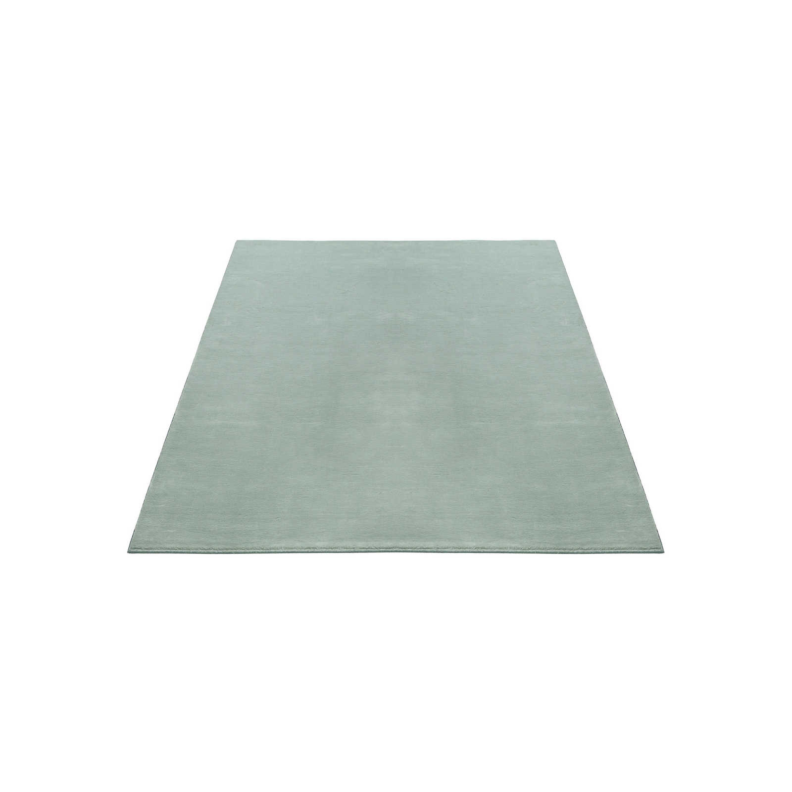 Weicher Hochflor Teppich in sanften Grün – 200 x 140 cm
