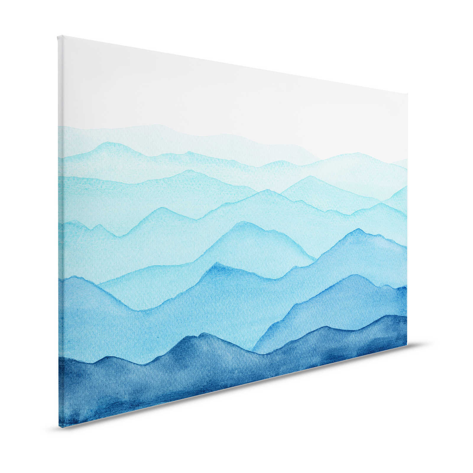Leinwand Meer mit Wellen in aquarell – 120 cm x 80 cm
