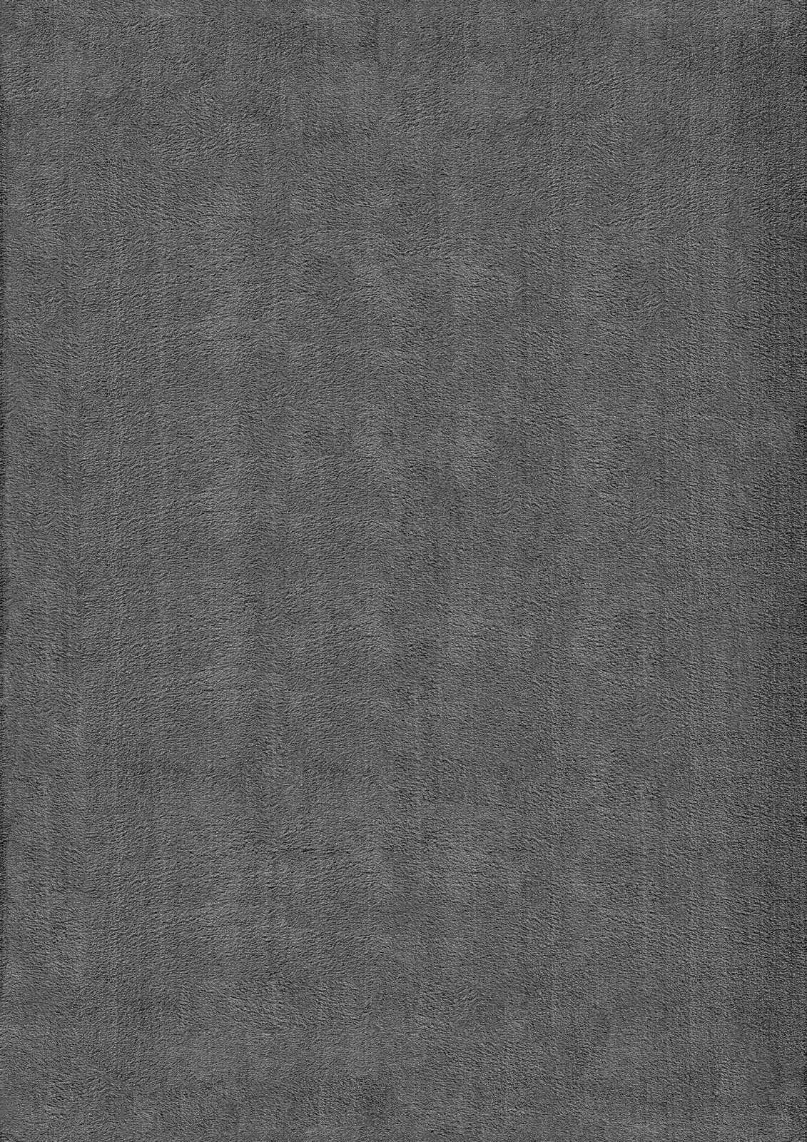             Runder Flauschiger Hochflor Teppich in Anthrazit – Ø 120 cm
        