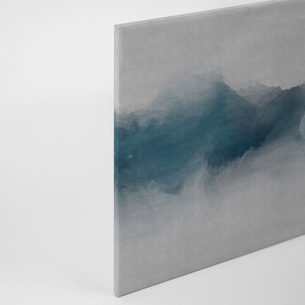             Daydream 1 - Minimalistisches Leinwandbild im Aquarell Stil- Naturleinen Struktur – 0,90 m x 0,60 m
        