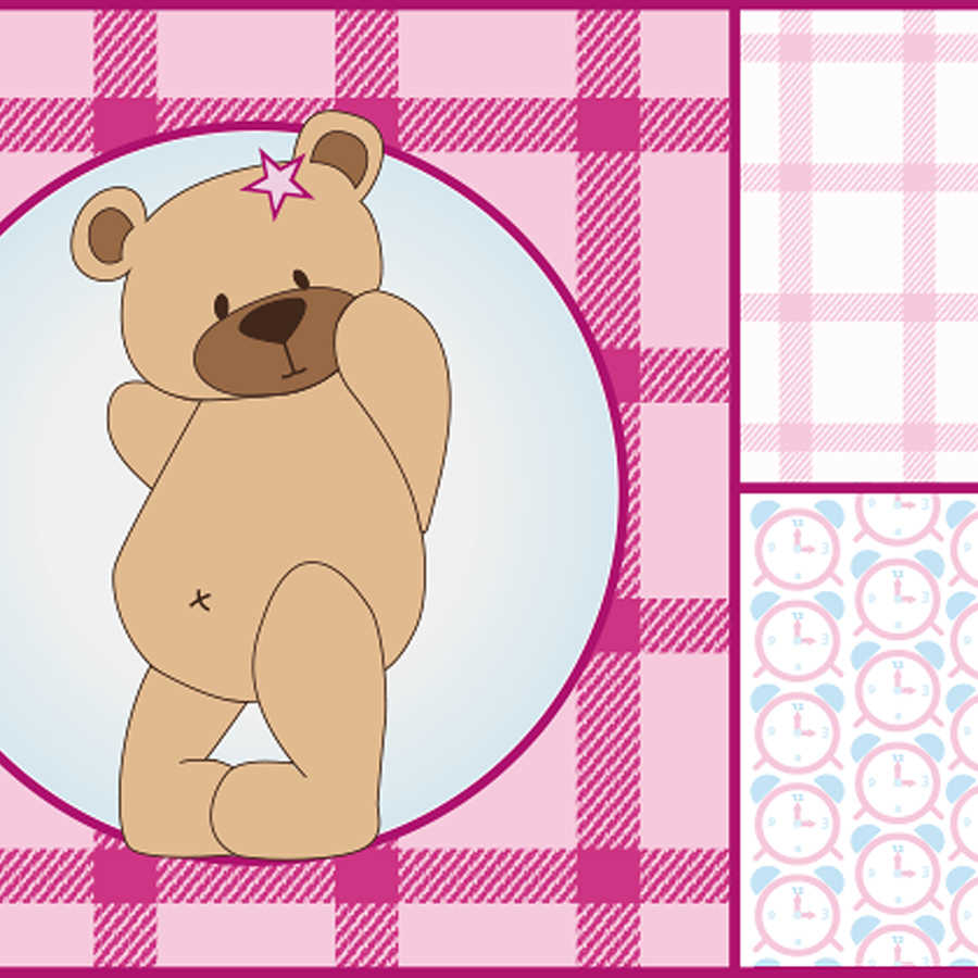 Fototapete Teddybär im Kinderdesign – Strukturiertes Vlies
