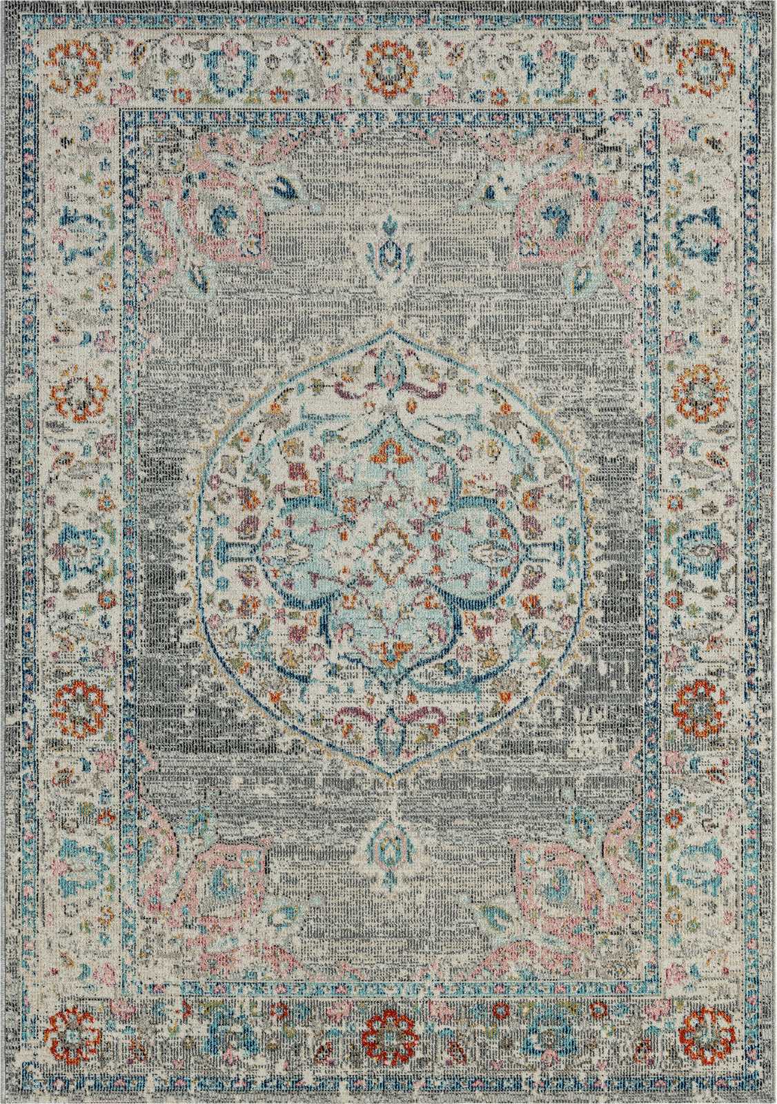             Grauer Outdoor Teppich aus Flachgewebe – 150 x 80 cm
        