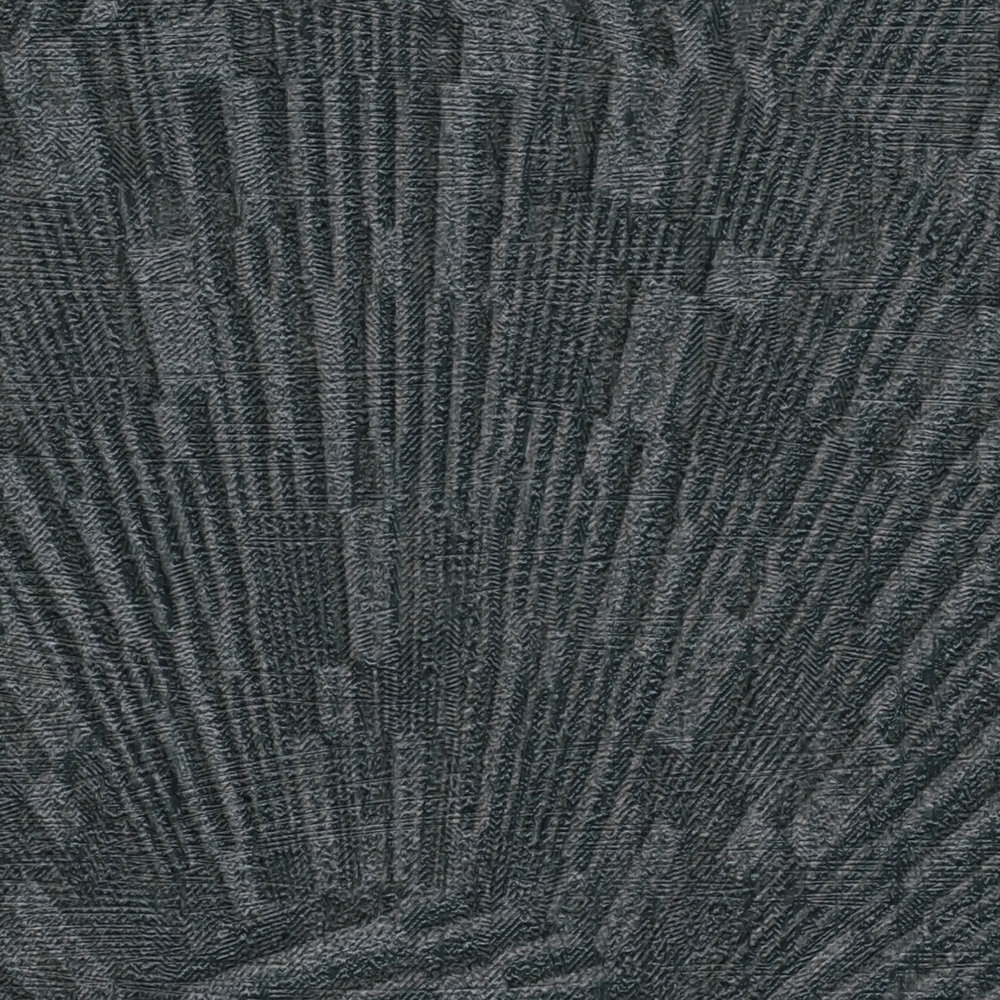             Schwarze Tapete glänzend mit Struktureffekt – Braun, Schwarz
        