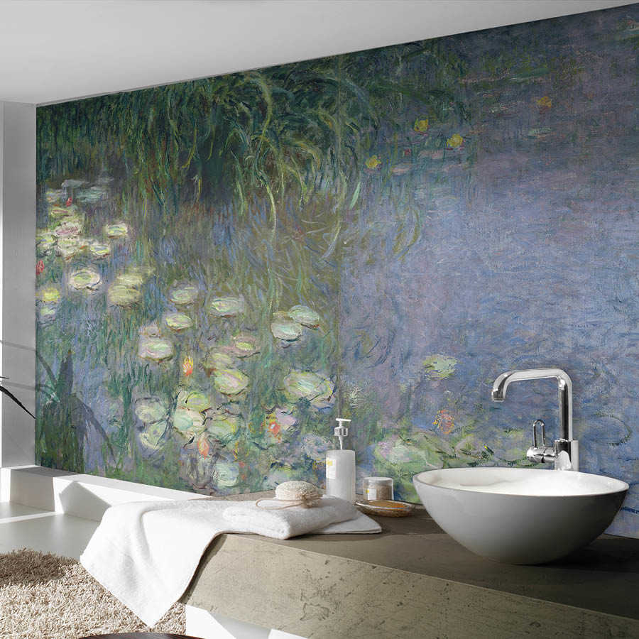 Fototapete "Seerosen: Morgen" von Claude Monet
