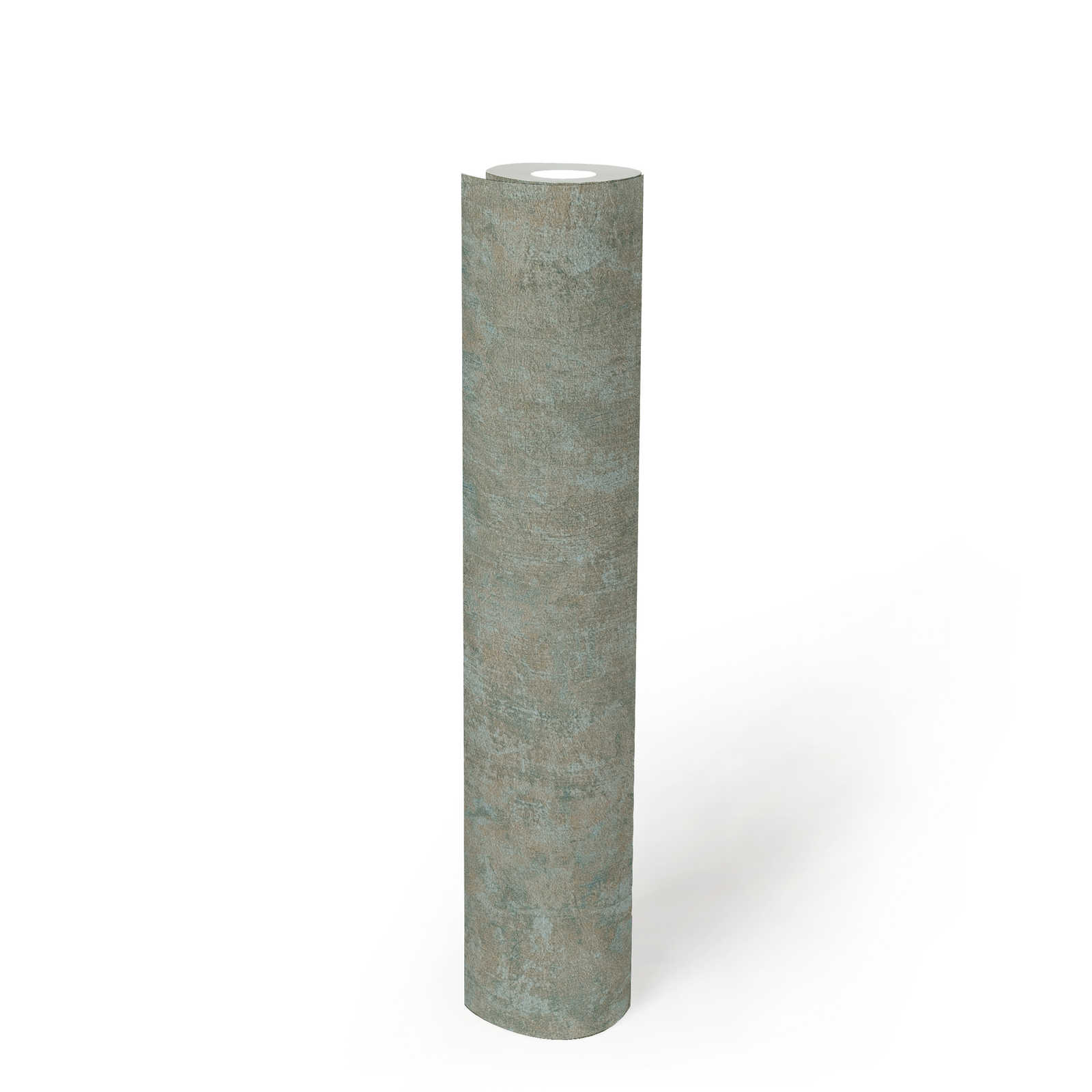             PVC-freie Vliestapete mit Strukturoptik – Grün, Blau
        