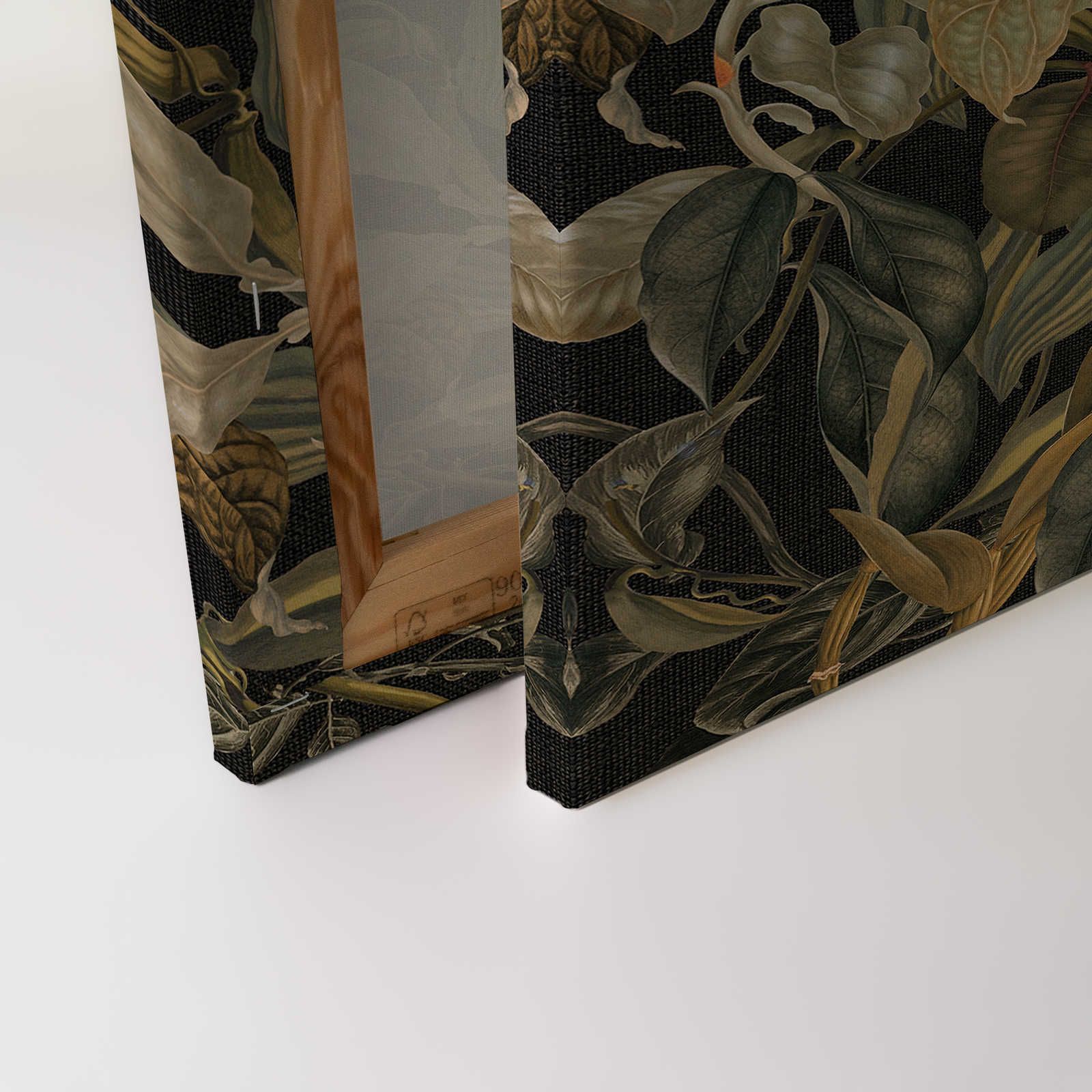             Botanical Leinwandbild mit Orchideen & Blätter-Motiv – 0,90 m x 0,60 m
        