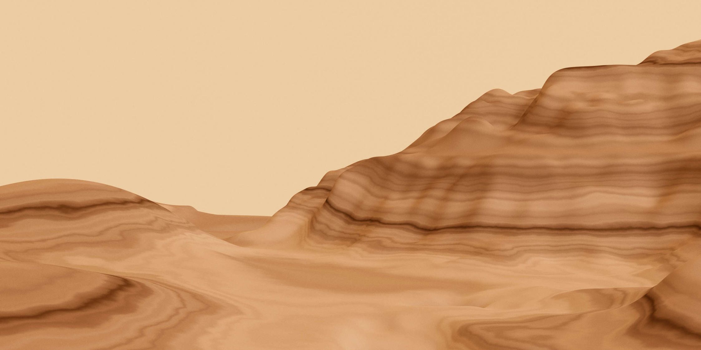             Fototapete »luke« - Abstrakte Wüstenlandschaft – Glattes, leicht glänzendes Premiumvlies
        