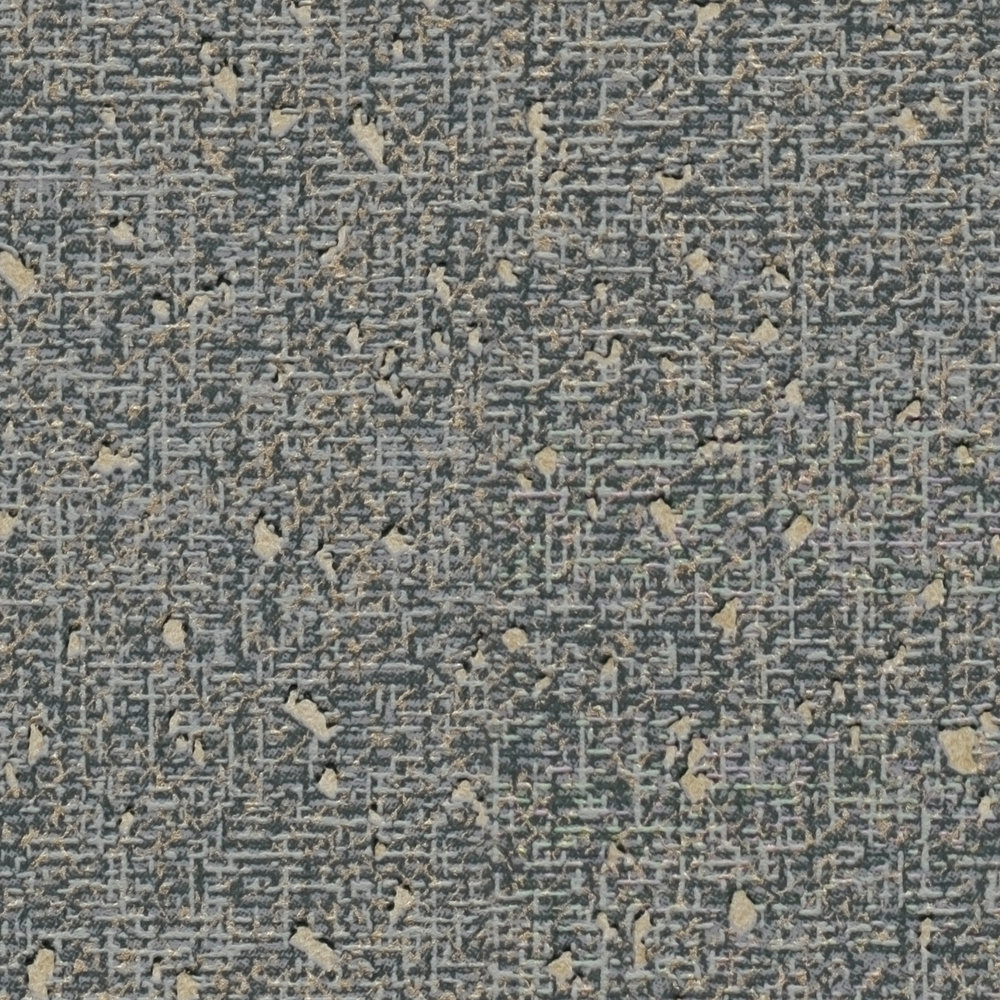             Tapete mit textiler Struktur und Metallic Akzent – Grau, Metallic
        