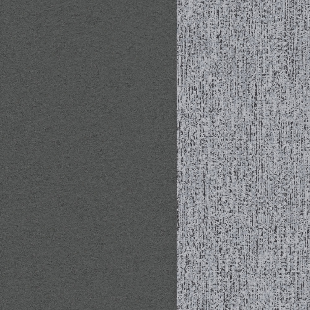             Streifen Vliestapete in Strukturoptik matt – Schwarz, Grau
        
